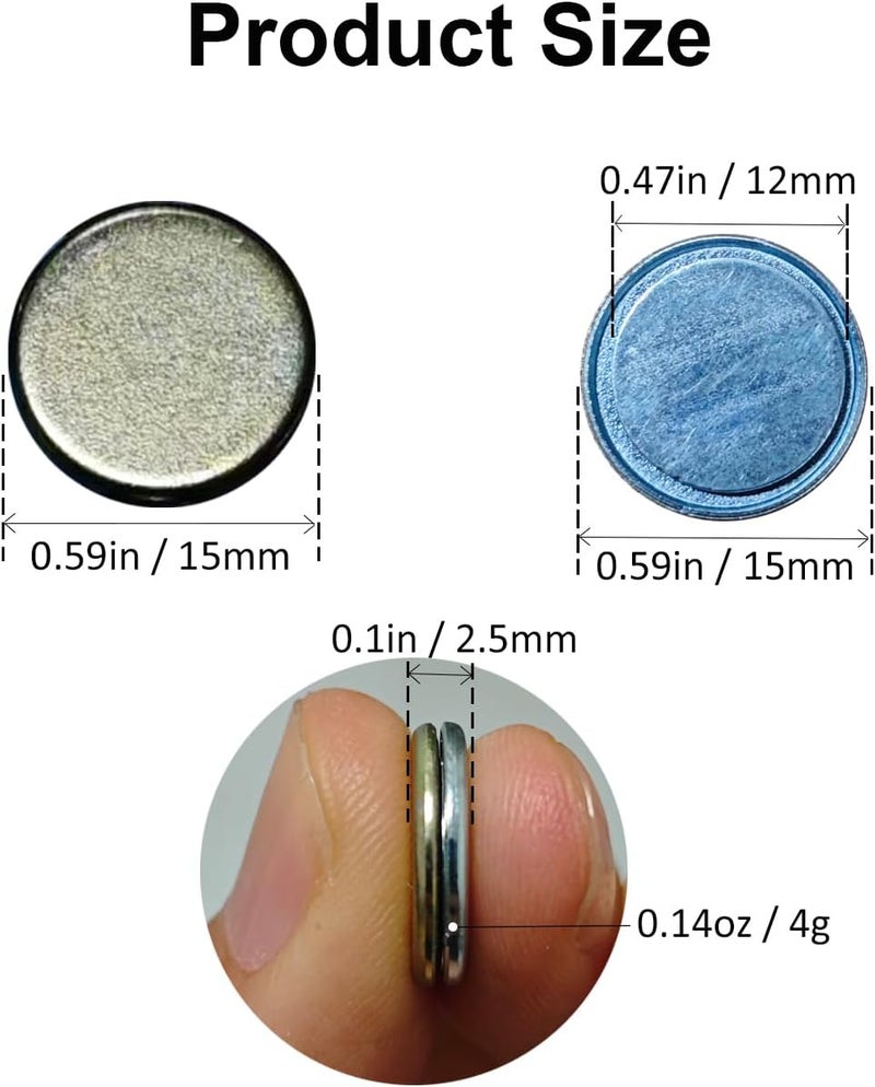 FIOTCEL No-Puncture Bib Fixing System - Magnetic Bib Clips for Runners, Cyclists & Dancers | Reusable Bib Holders with N35 Neodymium Magnets | Ultra-Thin Bib Buckles for Sport Events - Image 2